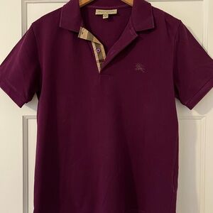 SOLD Burberry Deep Purple Polo Shirt